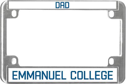 Emmanuel Metal Motorcycle License Plate Frame in Dad - ONLINE ONLY