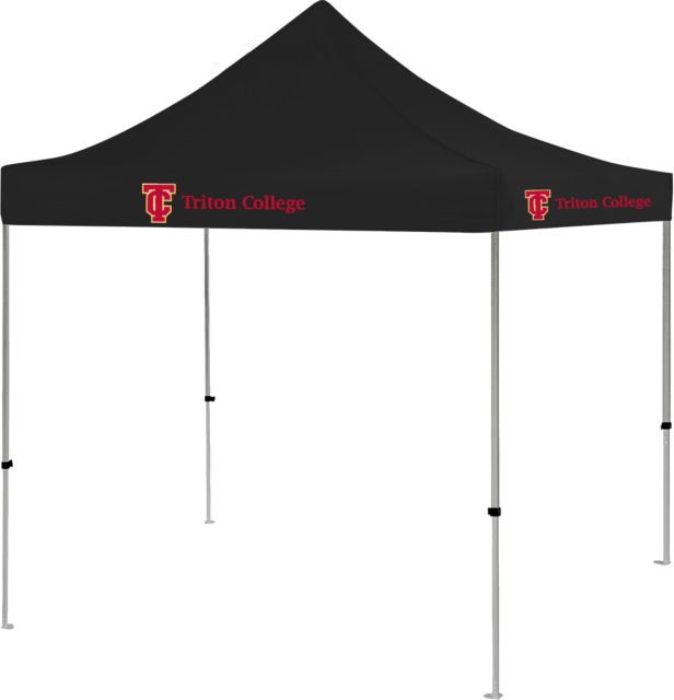 Triton 9 ft x 9 ft Tent Triton College Primary Wordmark Flat - ONLINE ONLY