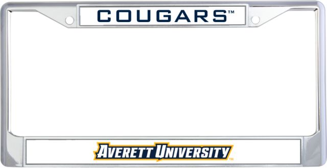 Averett Metal License Plate Frame in Cougars - ONLINE ONLY