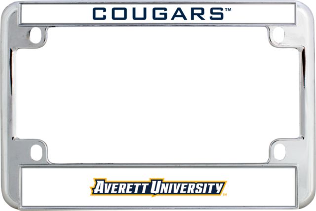 Averett Metal Motorcycle License Plate Frame in Cougars - ONLINE ONLY