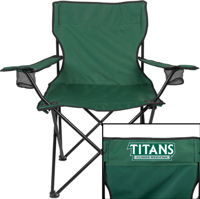 Illinois Wesleyan Deluxe Captains Chair Titans Wordmark - ONLINE ONLY