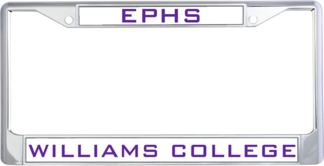 Williams College Metal License Plate Frame in Mascot - ONLINE ONLY
