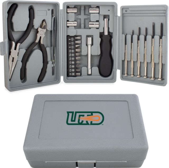 UT Dallas Compact 26 Piece Deluxe Tool Kit UTD - UTD Athletic Mark - ONLINE ONLY