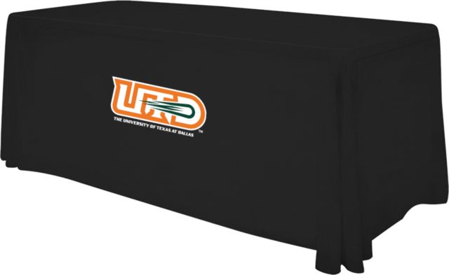 UT Dallas 6 foot Table Throw UTD - UTD with School Name Athletic Mark - ONLINE ONLY