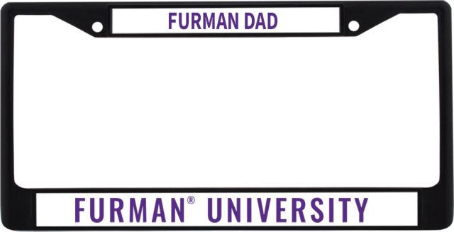 Furman Dad Metal License Plate Frame in Furman University - ONLINE ONLY