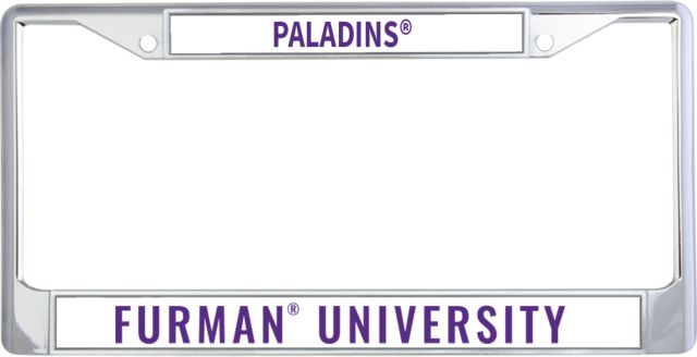 Furman Metal License Plate Frame in Furman University - ONLINE ONLY