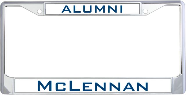 McLennan Alumni Metal License Plate Frame in Alumni - ONLINE ONLY