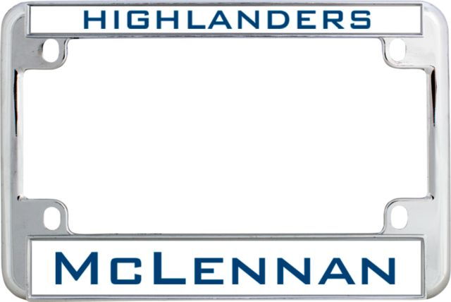 McLennan Metal Motorcycle License Plate Frame in Highlanders - ONLINE ONLY