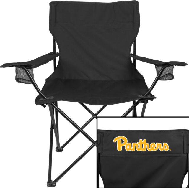 Pittsburgh Deluxe Captains Chair Script Panthers - ONLINE ONLY