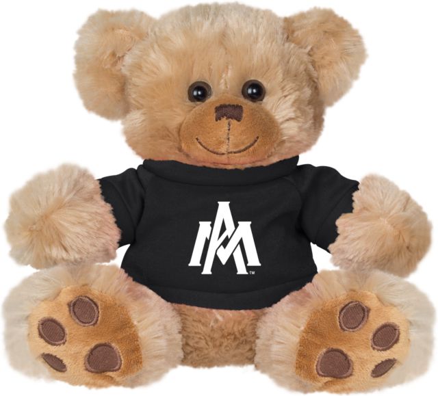 Arkansas Monticello Plush Big Paw 8 1/2 inch Bear w/Black Shirt Primary Mark - ONLINE ONLY