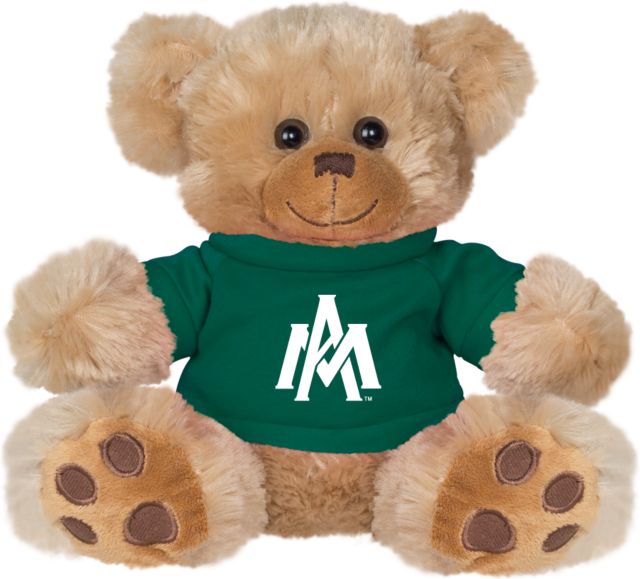 Arkansas Monticello Plush Big Paw 8 1/2 inch Bear w/Dark Green Shirt Primary Mark - ONLINE ONLY