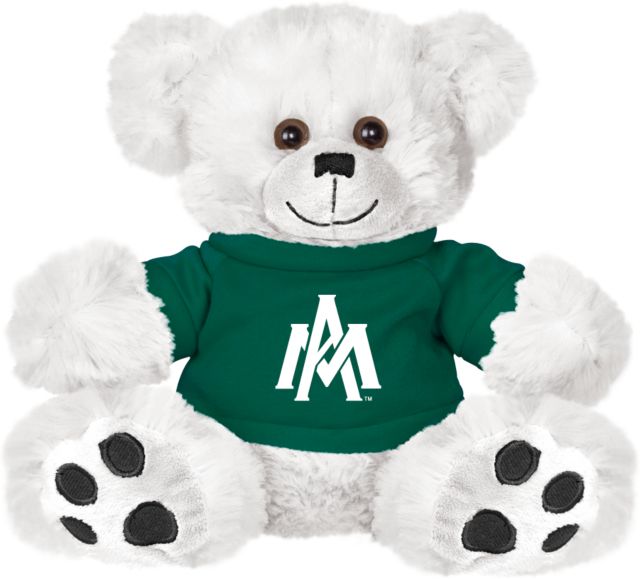 Arkansas Monticello Plush Big Paw 8 1/2 inch Bear w/Dark Green Shirt Primary Mark - ONLINE ONLY