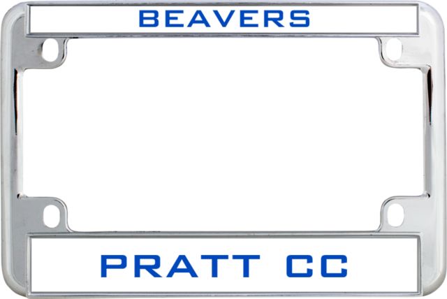 Pratt CC Metal Motorcycle License Plate Frame in Beavers - ONLINE ONLY