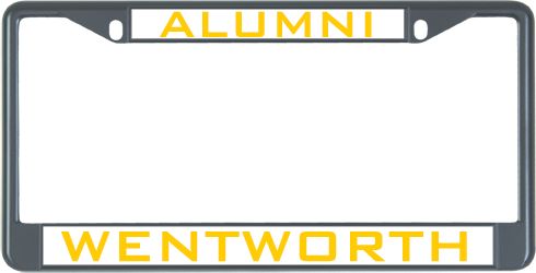 Wentworth Alumni Metal License Plate Frame in Alumni - ONLINE ONLY
