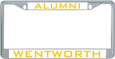 Wentworth Alumni Metal License Plate Frame in Alumni - ONLINE ONLY