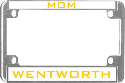 Wentworth Metal Motorcycle License Plate Frame in Mom - ONLINE ONLY