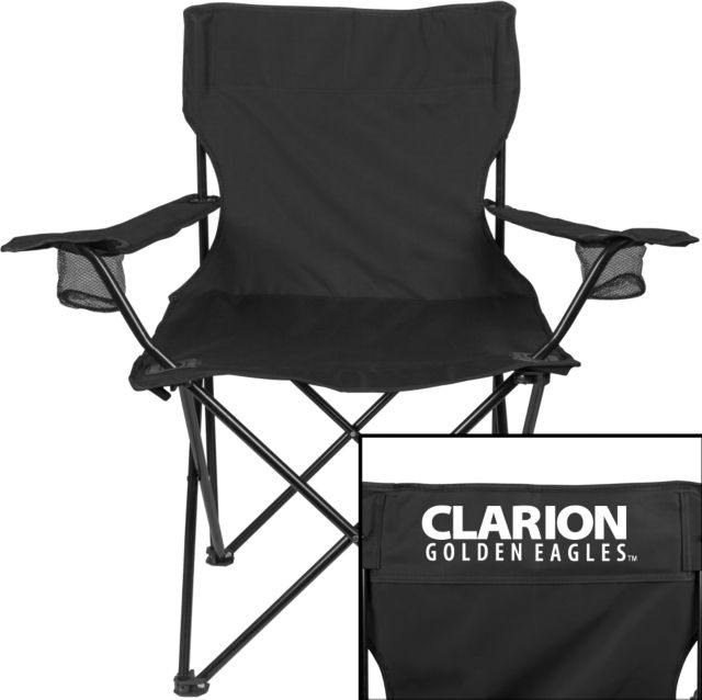 PennWest Clarion Deluxe Captains Chair Clarion Golden Eagles Wordmark - ONLINE ONLY
