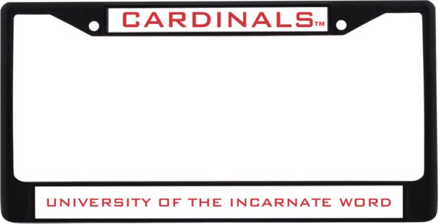 Incarnate Word Metal License Plate Frame in Mascot - ONLINE ONLY