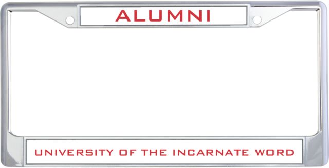 Incarnate Word Alumni Metal License Plate Frame in Alumni - ONLINE ONLY