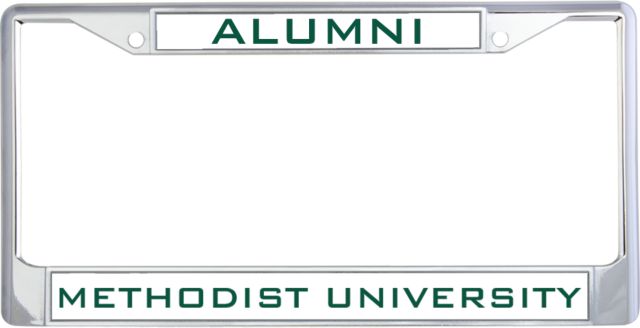 Methodist Alumni Metal License Plate Frame in Alumni - ONLINE ONLY