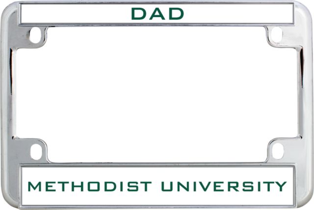 Methodist Metal Motorcycle License Plate Frame in Dad - ONLINE ONLY