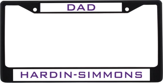 Hardin Simmons Dad Metal License Plate Frame - ONLINE ONLY