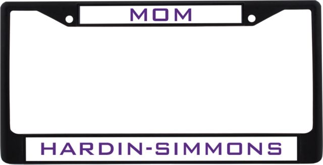 Hardin Simmons Mom Metal License Plate Frame - ONLINE ONLY