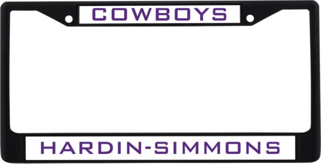 Hardin Simmons Metal License Plate Frame in Cowboys - ONLINE ONLY