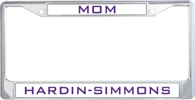 Hardin Simmons Mom Metal License Plate Frame - ONLINE ONLY