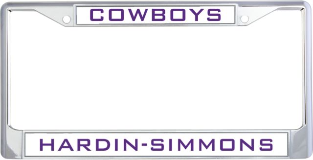 Hardin Simmons Metal License Plate Frame in Cowboys - ONLINE ONLY