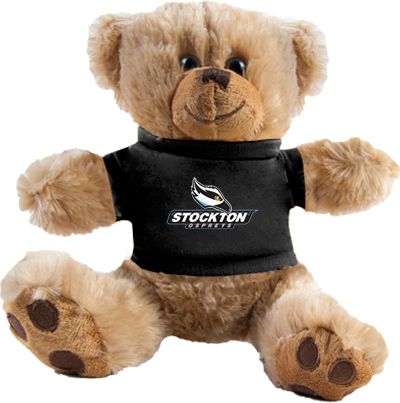 Stockton Plush Big Paw 8 1/2 inch Bear w/Black Shirt Official Logo - ONLINE ONLY
