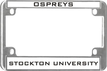 Stockton Metal Motorcycle License Plate Frame in Mascot - ONLINE ONLY