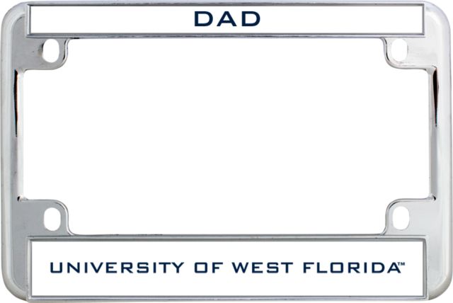 West Florida Metal Motorcycle License Plate Frame in Dad - ONLINE ONLY