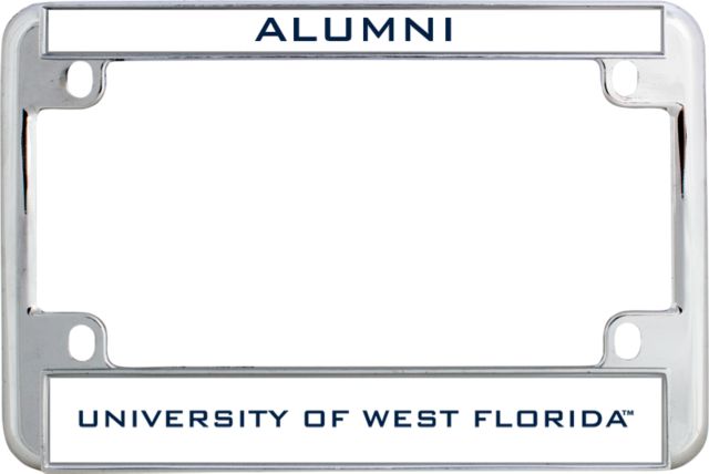 West Florida Metal Motorcycle License Plate Frame in Alumni - ONLINE ONLY