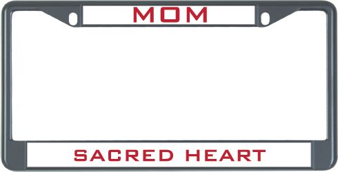 Sacred Heart Mom Metal License Plate Frame in Mom - ONLINE ONLY