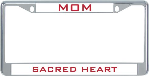 Sacred Heart Mom Metal License Plate Frame in Mom - ONLINE ONLY