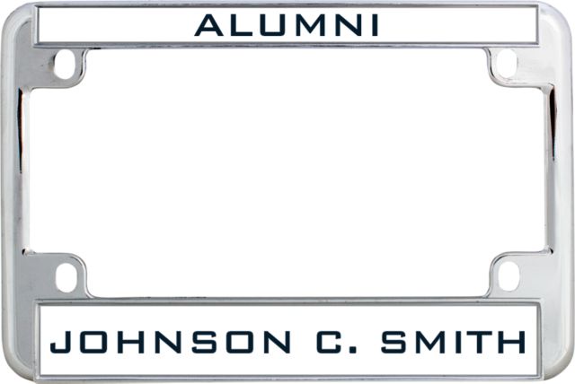 Johnson C Smith Metal Motorcycle License Plate Frame in Alumni - ONLINE ONLY