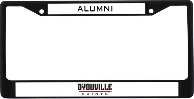 D Youville Alumni Metal License Plate Frame in D Youville Saints Athletics Wordmark