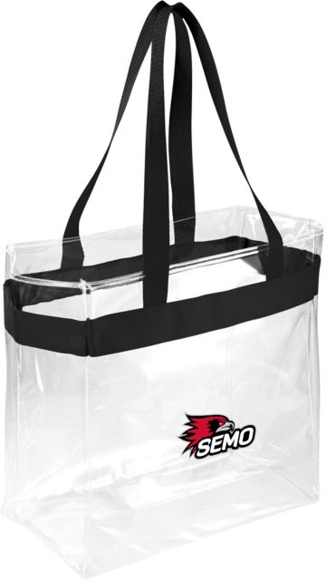 Southeast Missouri Bookstore Game Day Clear Stadium Tote SEMO Logo Embroidery - ONLINE ONLY