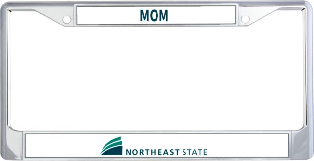 Northeast State Mom Metal License Plate Frame in Northeast State with Icon Flat - ONLINE ONLY