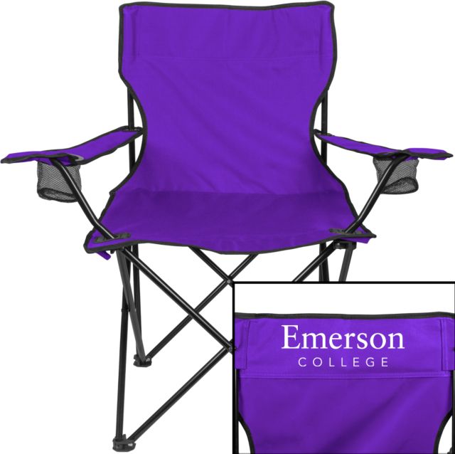 Emerson Deluxe Captains Chair Emerson College Wordmark - ONLINE ONLY