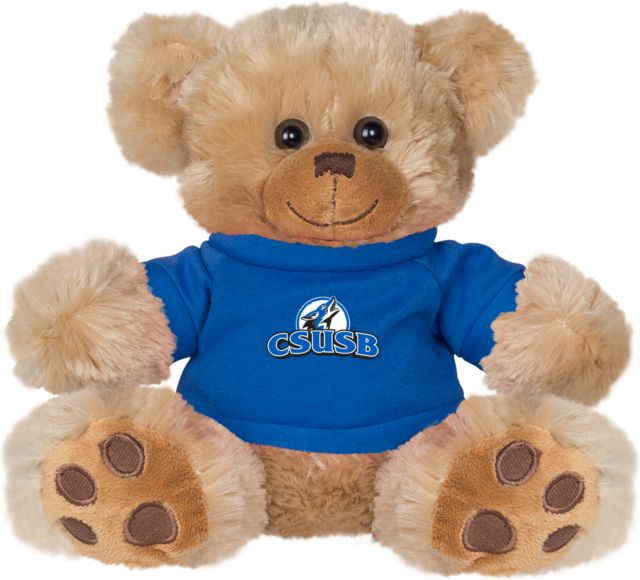 Cal State San Bernardino Plush Big Paw 8 1/2 inch Bear w/Royal Shirt Primary Logo - ONLINE ONLY