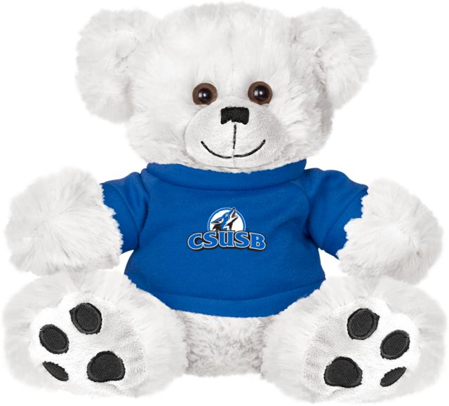 Cal State San Bernardino Plush Big Paw 8 1/2 inch Bear w/Royal Shirt Primary Logo - ONLINE ONLY