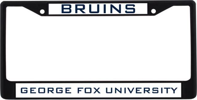 George Fox Metal License Plate Frame in Bruins - ONLINE ONLY