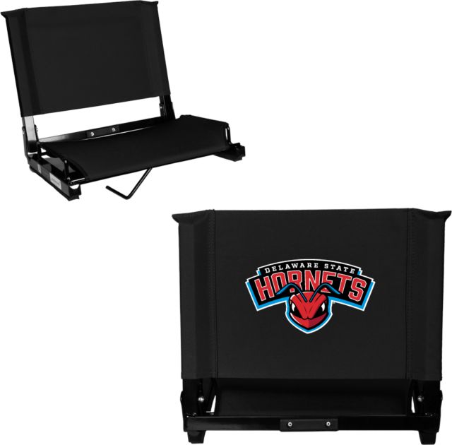 Delaware State Stadium Chair Delaware State Hornet Head Wordmark - ONLINE ONLY