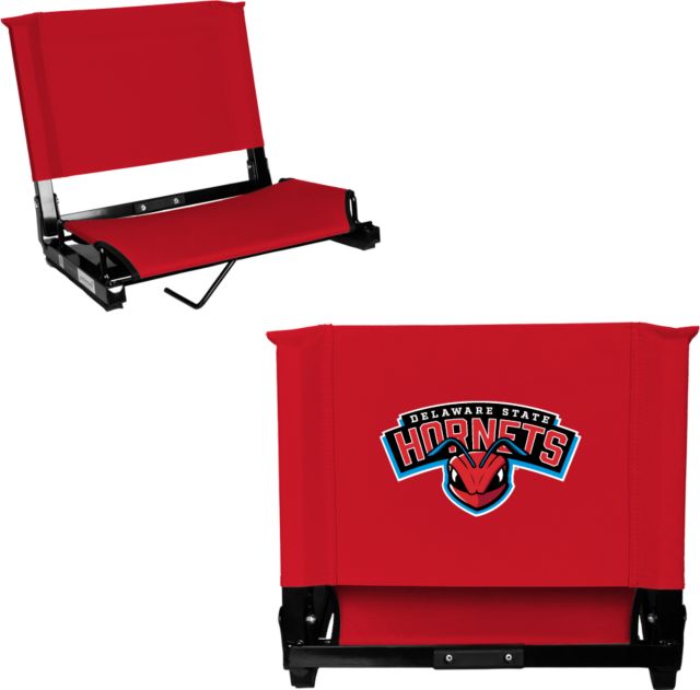 Delaware State Stadium Chair Delaware State Hornet Head Wordmark - ONLINE ONLY