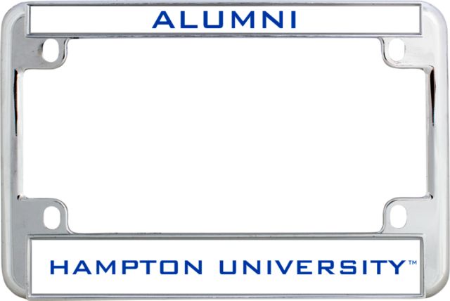 Hampton Metal Motorcycle License Plate Frame in Alumni - ONLINE ONLY