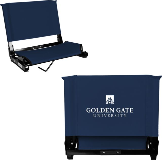 Golden Gate Stadium Chair Golden Gate University Stacked - ONLINE ONLY