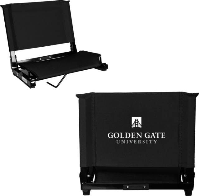 Golden Gate Stadium Chair Golden Gate University Stacked - ONLINE ONLY