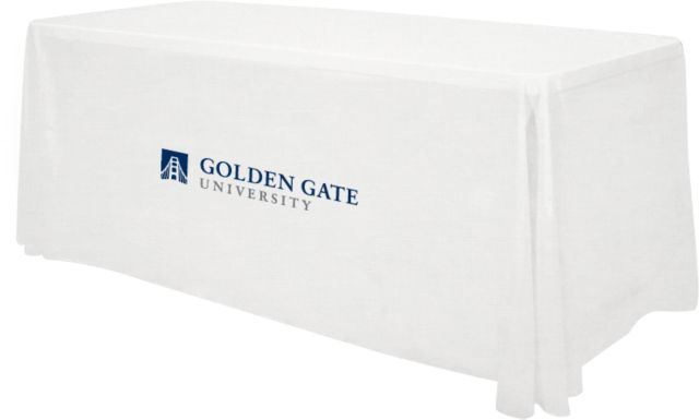 Golden Gate 6 foot Table Throw Golden Gate University Stack Left - ONLINE ONLY